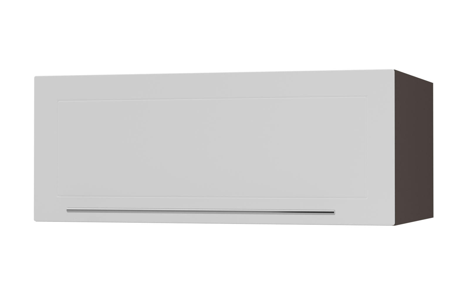 Feldmann-Wohnen Klapphängeschrank Weiß, Dunkelgrau 90x36x59 cm