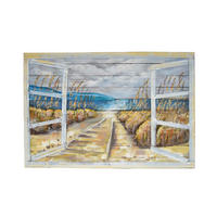 3D-METALLBILD Meerblick Stahl Mehrfarbig 6,5x80x120cm - Multicolor, Metall (80/6.5cm) - DELUKE