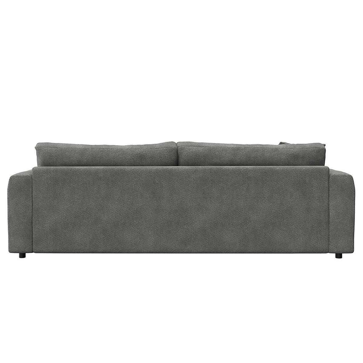 3-SITZER SOFA - Schwarz/Grau, Holz/Kunststoff (238/79/106cm) - home24