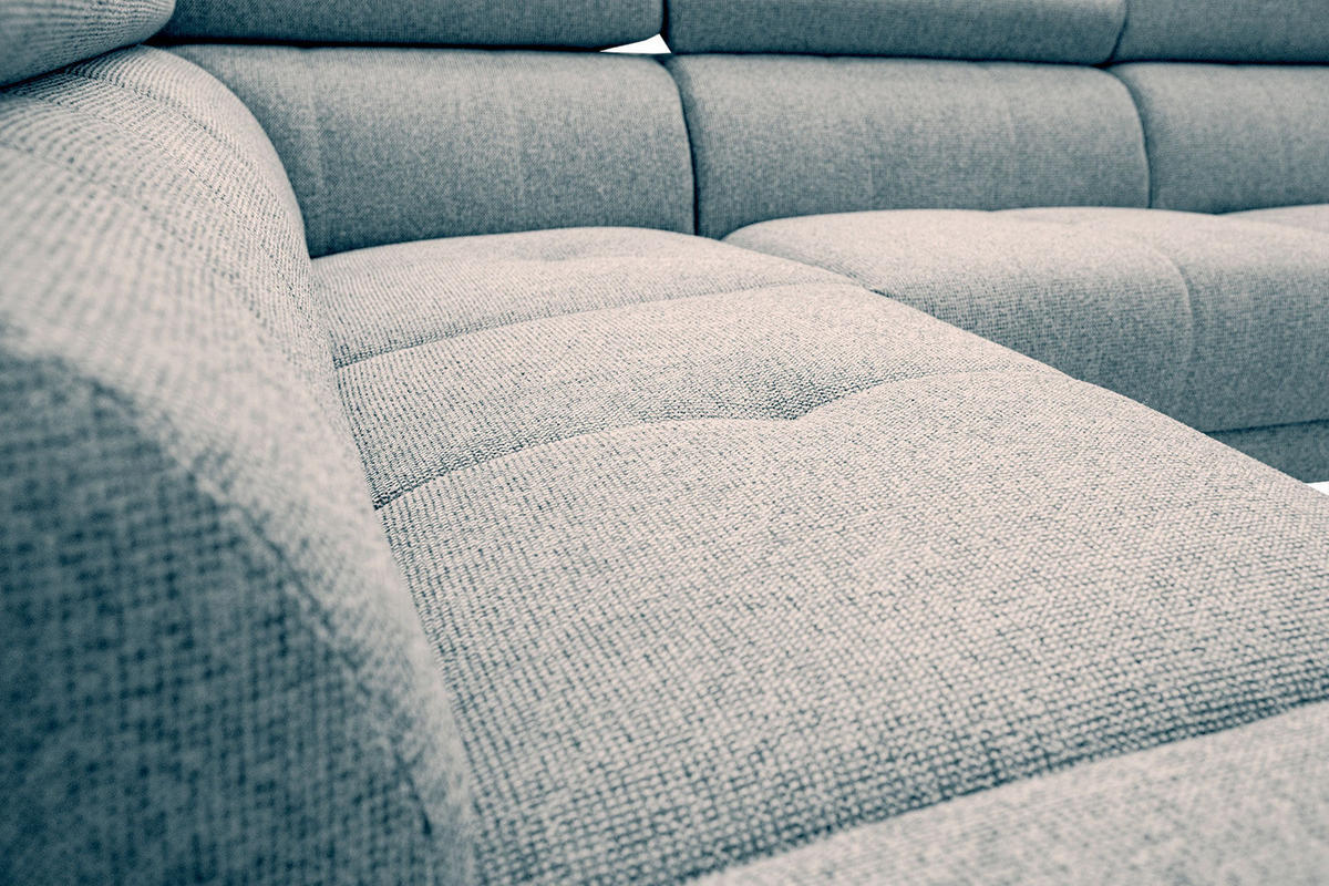 ECKSOFA FIERO 5-Sitzer, mintgrün - Schwarz/Mintgrün, Holzwerkstoff/Textil (158/269cm) - Courtois Laville