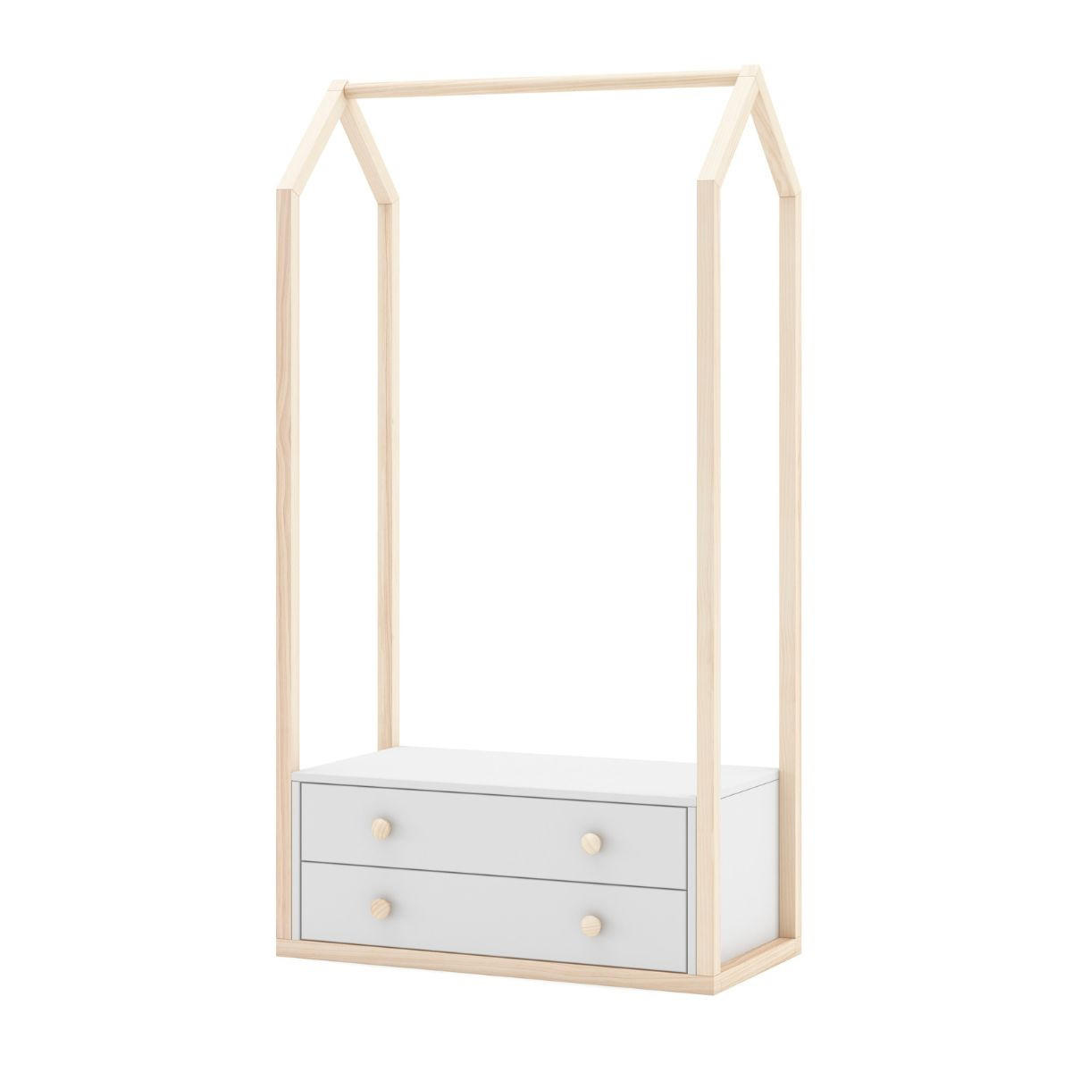 SCHRANK Esteban Beige 80/40/170 cm - Beige, Holz (40/170/80cm) - Calicosy