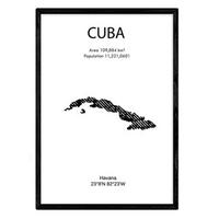 POSTER Länder & Kontinente Kuba A3 Rahmenlos - Klar, Papier (29.7/5/42cm) - Nacnic