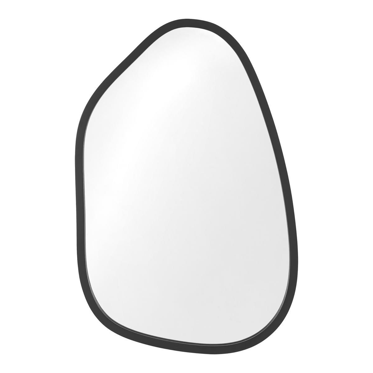 WANDSPIEGEL Filiano - Schwarz, Glas/Holzwerkstoff (58/80/1.8cm) - [en.casa]