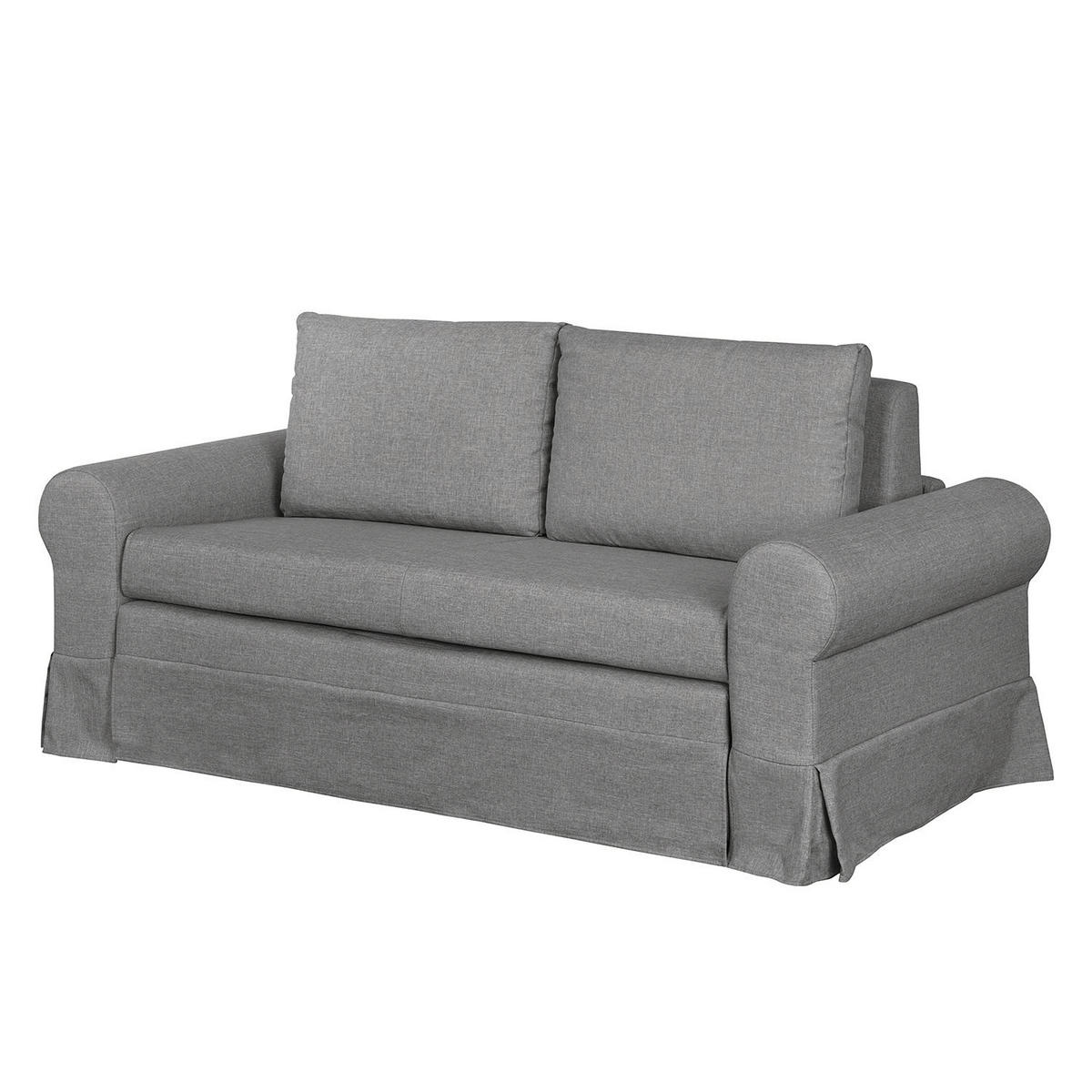 SCHLAFSOFA mit Husse - Grau, Textil (165/90/90cm) - home24
