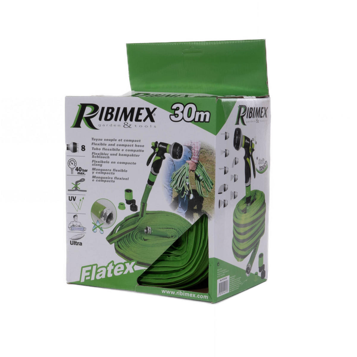 GARTENSCHLAUCH Ribimex - Grün, Kunststoff (25cm)