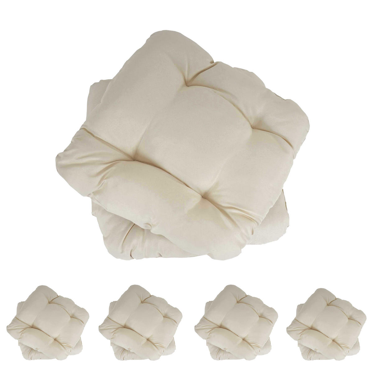 SITZKISSEN MILANO 10ER-SET eckig Beige 10er-Set - Beige, Textil (8/38/41cm) - MCW