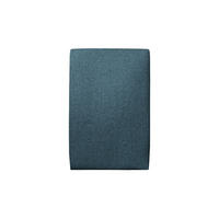 KOPFTEIL gepolstertes – blauer Bouclé-Stoff - 90 cm - Blau/Beige, Holz (90/120/10cm) - Sommeil de Plomb