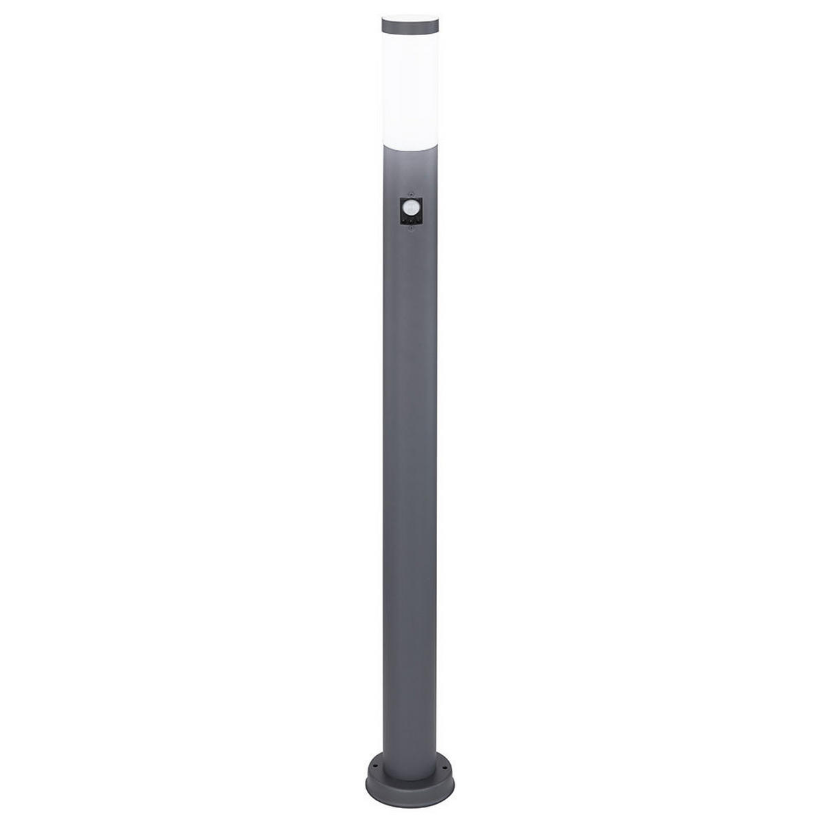 LED WEGELEUCHTE Edelstahl Silber - Anthrazit, Metall (12.7/12.7/110cm) - Globo Lighting