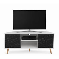 TV-ELEMENT Lesson Weiss - Schwarz/Weiß, Holzwerkstoff (120/59.8/45cm) - Decorotika