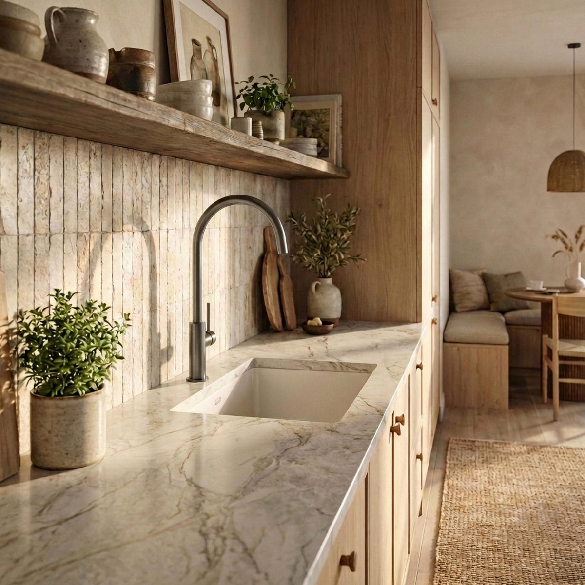 KÜCHENARMATUR Prestige SLIM Gun Grey - Grau, Metall (23/42/23cm) - Granitan