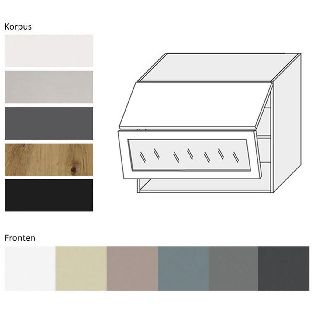 Thumbnail - Feldmann-Wohnen Küchenhängeschrank, Graphit, Schwarz, Holz, 3 Fächer, Rechteckig, 90x72x32.5 cm, Küchen, Küchenmöbel, Kü...