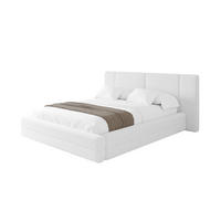 POLSTERBETT mit Bettkasten und Lattenrost, Bett mit Matratze H3/H4 - TEVO 160x200 Weiß - Weiß, Holzwerkstoff/Textil (160/200cm) - ALTDECOR