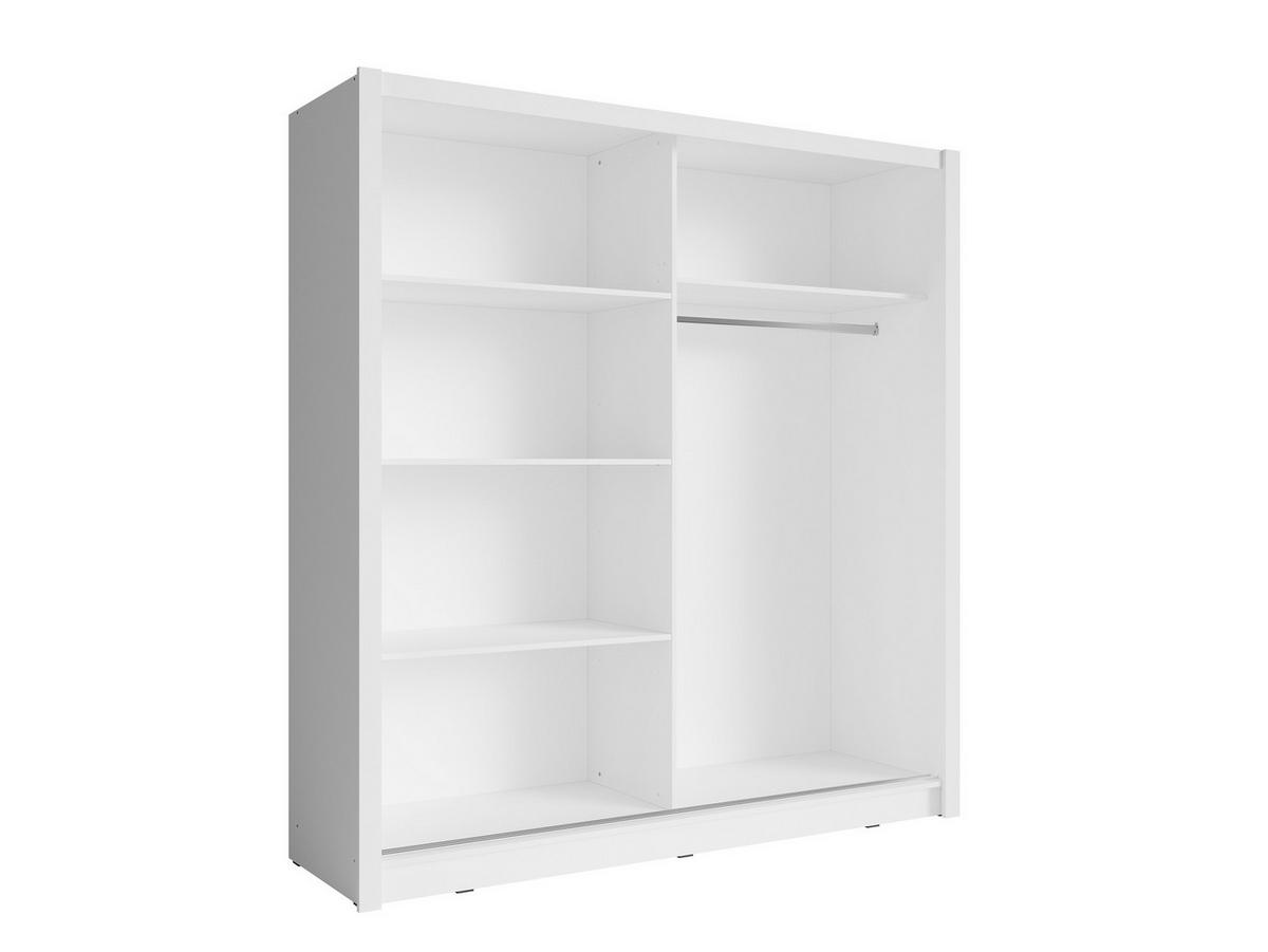 SCHIEBETÜRENSCHRANK BAKU 12 - 204/214/62 cm 2-Türig Weiß - Weiß, Holz/Holzwerkstoff (204.4/214.4/62cm)