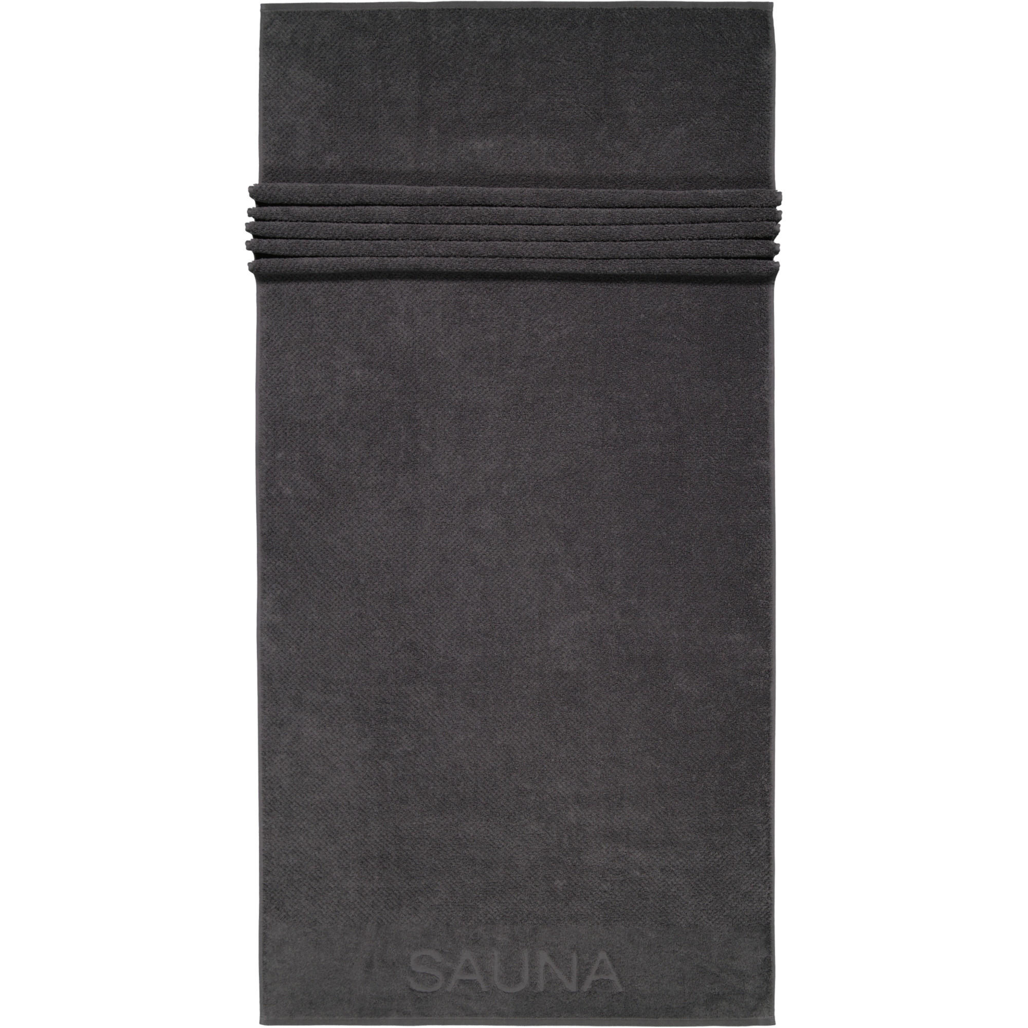 SAUNATÜCHER PURE 6501 BASALT - 740 - Grau, Textil (80/200cm) - Cawoe