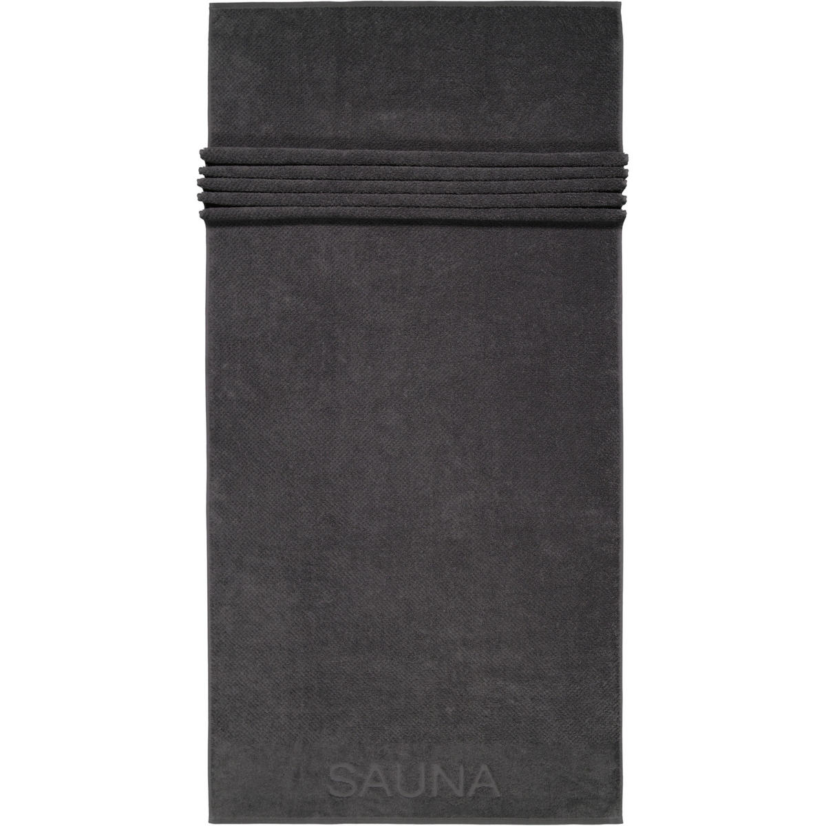 SAUNATÜCHER PURE 6501 BASALT - 740 - Grau, Textil (80/200cm) - Cawoe