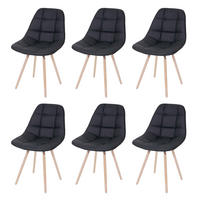 ESSZIMMERSTUHL I Schwarz 6er-Set - Schwarz, Textil (47/82/53cm) - MCW