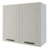 KÜCHENHÄNGESCHRANK Kvantum W3/80 Weiß Matt / Weiß Matt 80 / 32,5 / 72cm - Creme/Weiß, Holz/Holzwerkstoff (80/72/32.5cm) - Feldmann-Wohnen