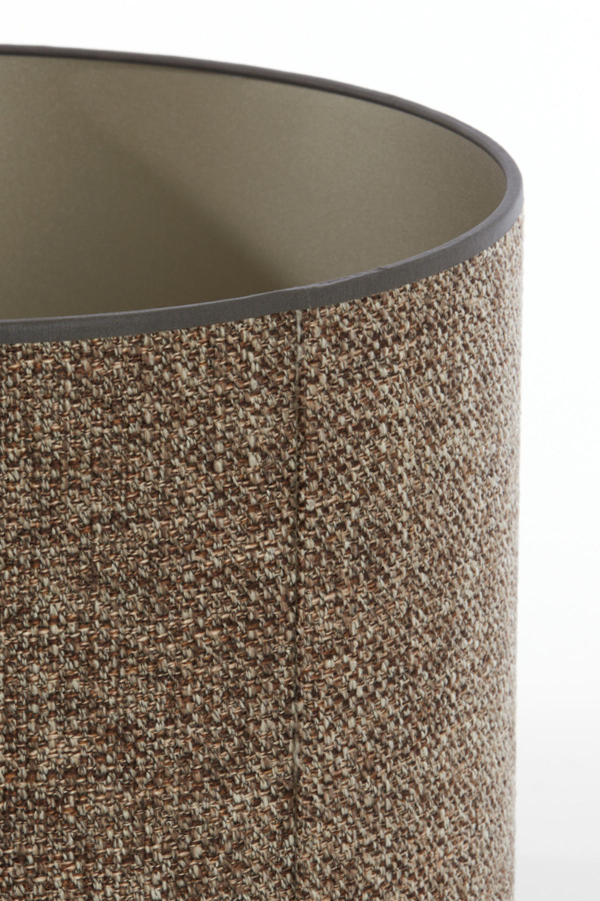 LAMPENSCHIRM Saverna Braun Ø40/30 cm - Braun, Textil (40/40/30cm) - Light & Living
