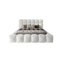 POLSTERBETT ACRI 140x200 cm, Weiß - Weiß, Textil (140/200cm) - Fedve