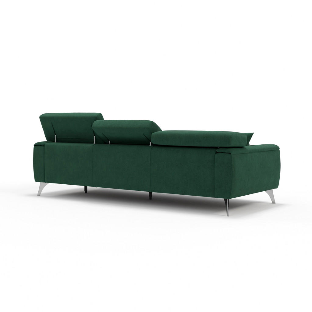 Thumbnail - Divani.store Linearsofa, Grün, Textil, 244x73x102 cm, Wohnzimmer, Sofas & Couches, Sofas