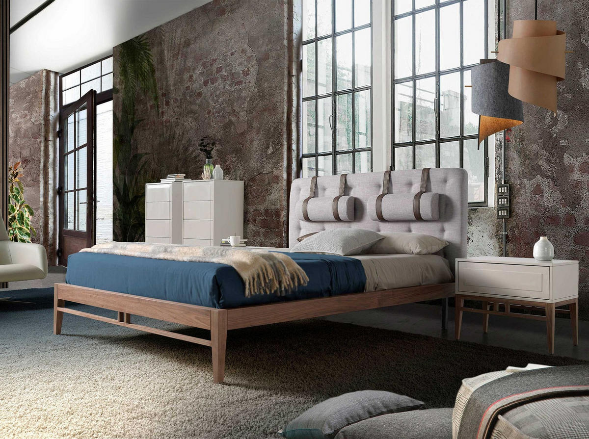 NACHTTISCH in Beige und Walnussholz - Beige/Multicolor, Holz/Holzwerkstoff (60/50/40cm) - ANGEL CERDA