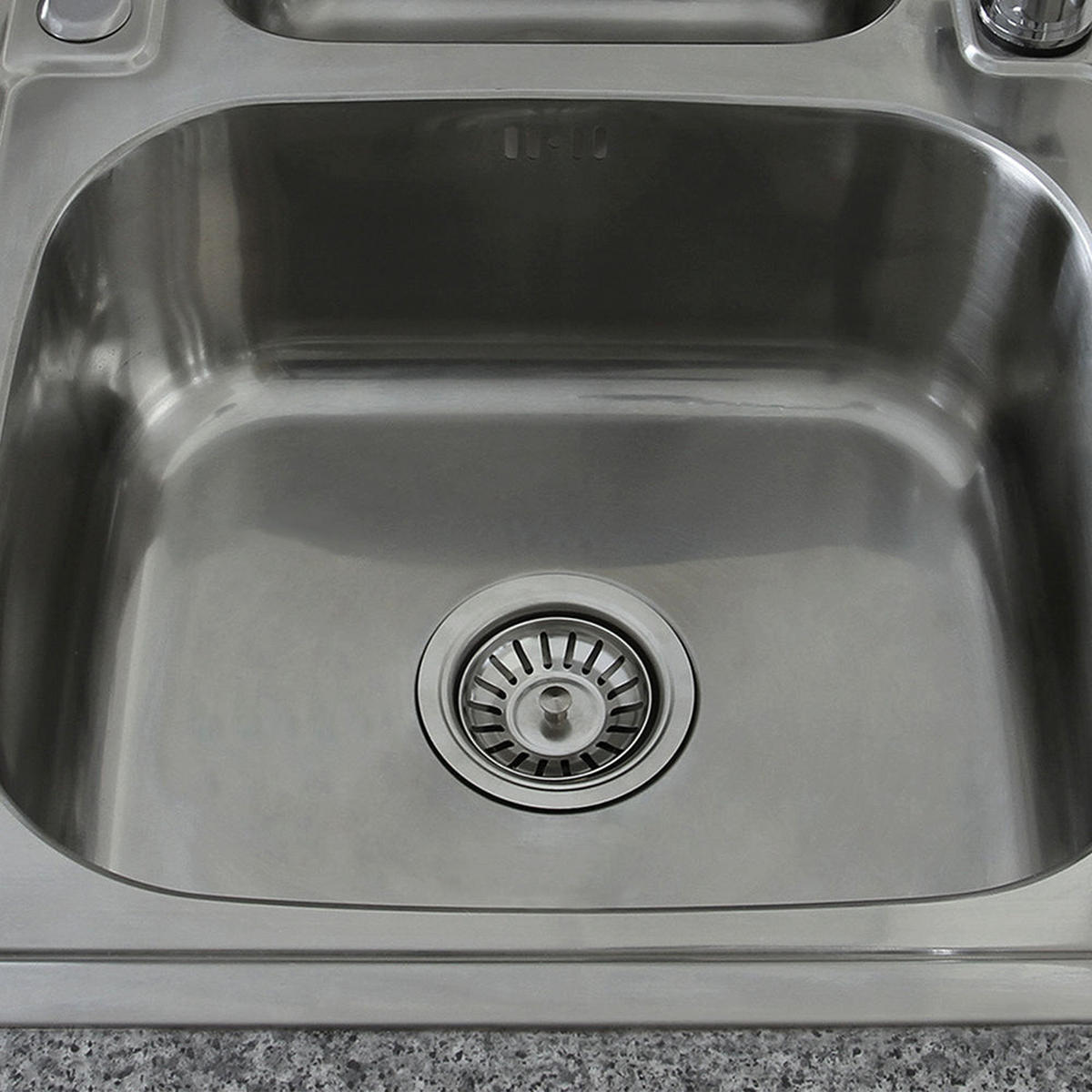 KÜCHENSPÜLE & WASSERHAHN EDELSTAHL Premium - Silberfarben, Metall (105/18/500cm)