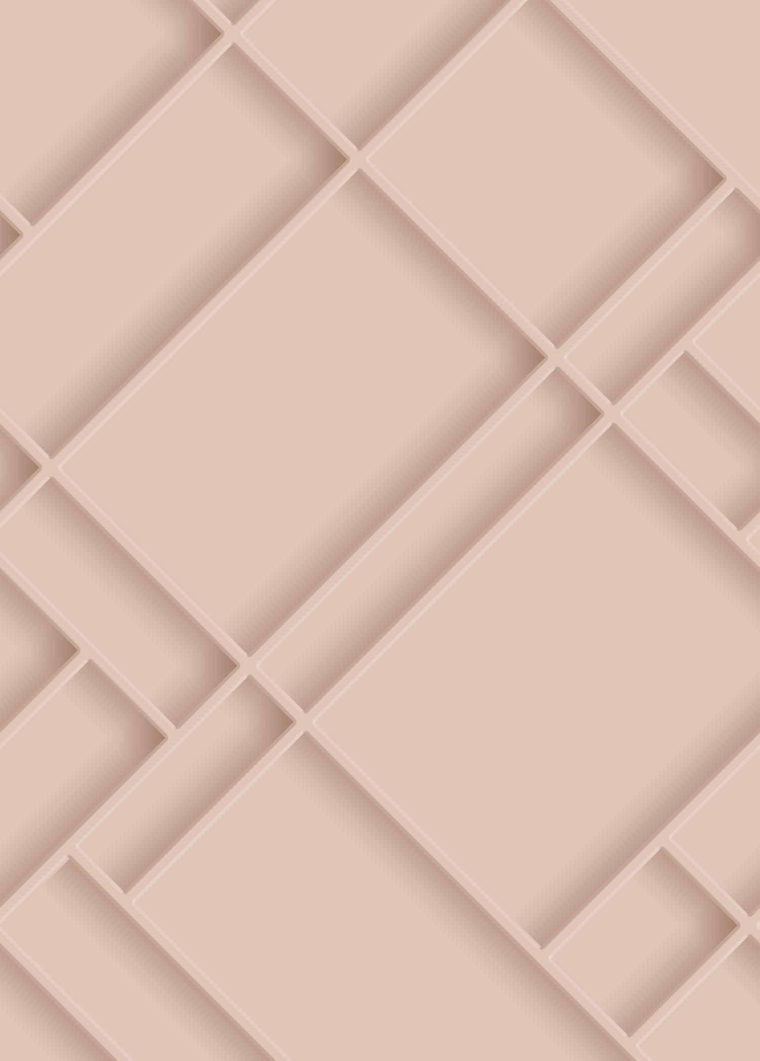 FOTOTAPETE Holzwandverkleidung 200 x 279 cm - Pink, Papier (200/279cm) - Origin Wallcoverings