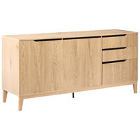 SIDEBOARD se 2 dveřmi Světle hnědý Moncton - světle hnědá, kompozitní dřevo (160/75/45cm) - Beliani
