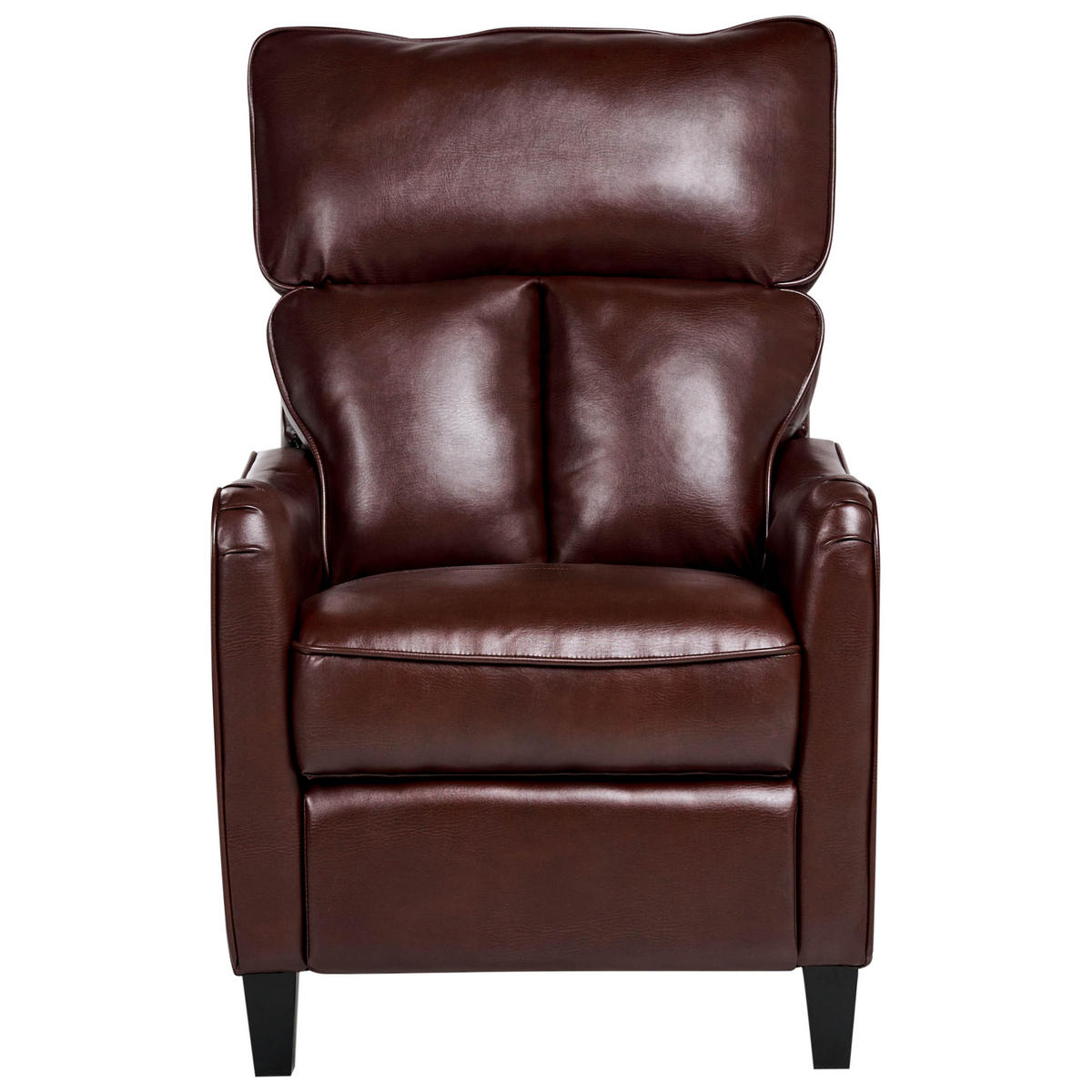 SESSEL Kunstleder Braun Royston - Braun, Holz/Textil (68/108/73cm) - Beliani
