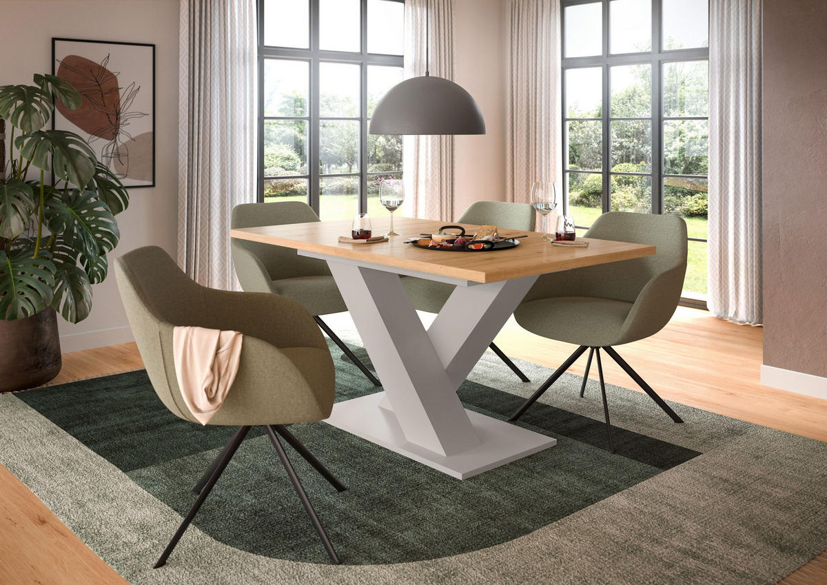 ESSTISCH MOTION (B/H/T: ca. 150/76/90 cm) in Kaschmir/Artisan Nachbildung - Kaschmir, Holzwerkstoff (90/150/76cm)