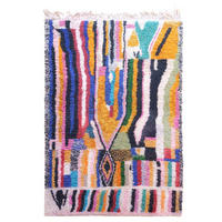 BERBERTEPPICH aus Marokko aus reiner Wolle mehrfarbig - Multicolor, Naturmaterialien (195/301cm) - AFK Living