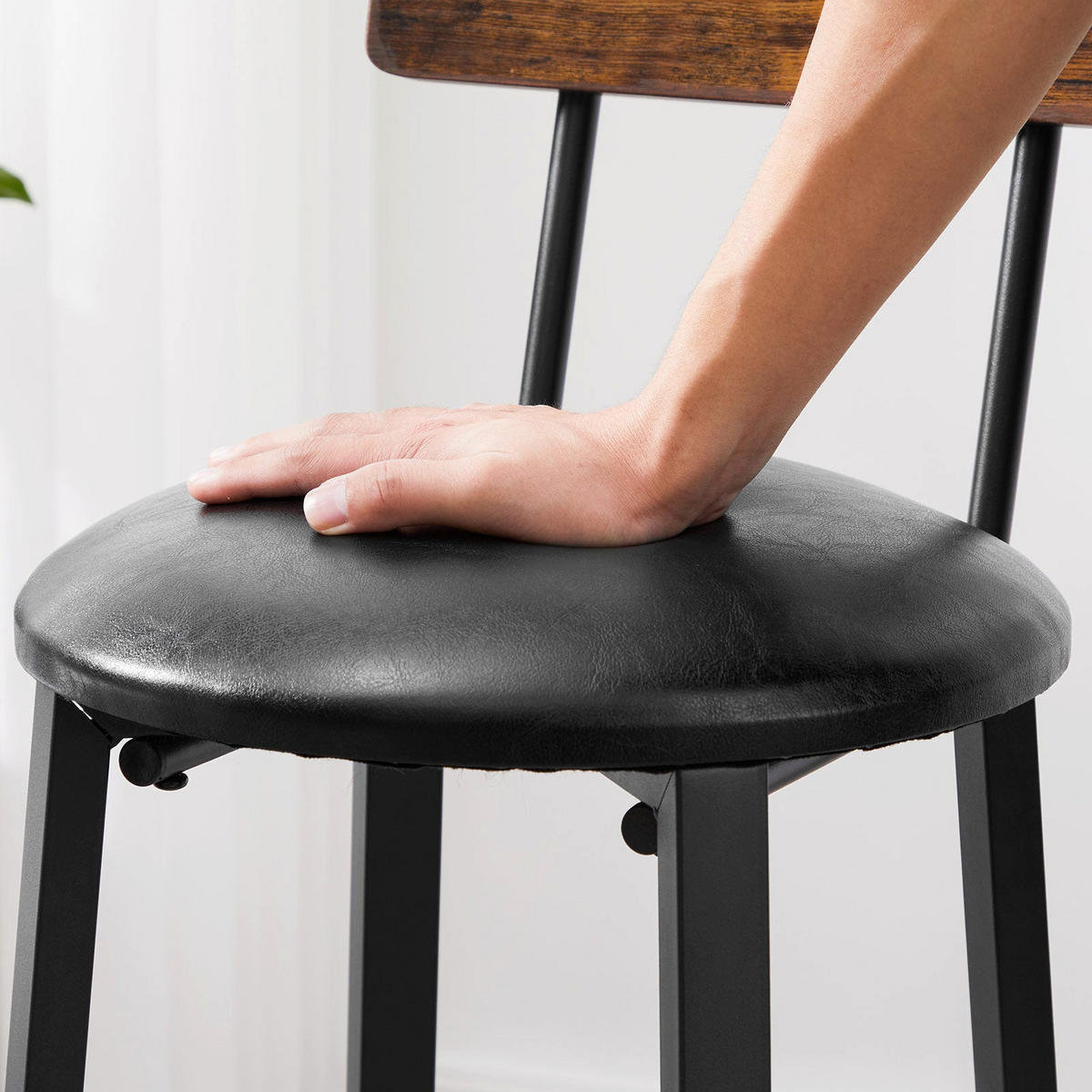 BARSTUHL 2ER-SET - Braun, Holzwerkstoff (39/100/39cm) - Hansiro