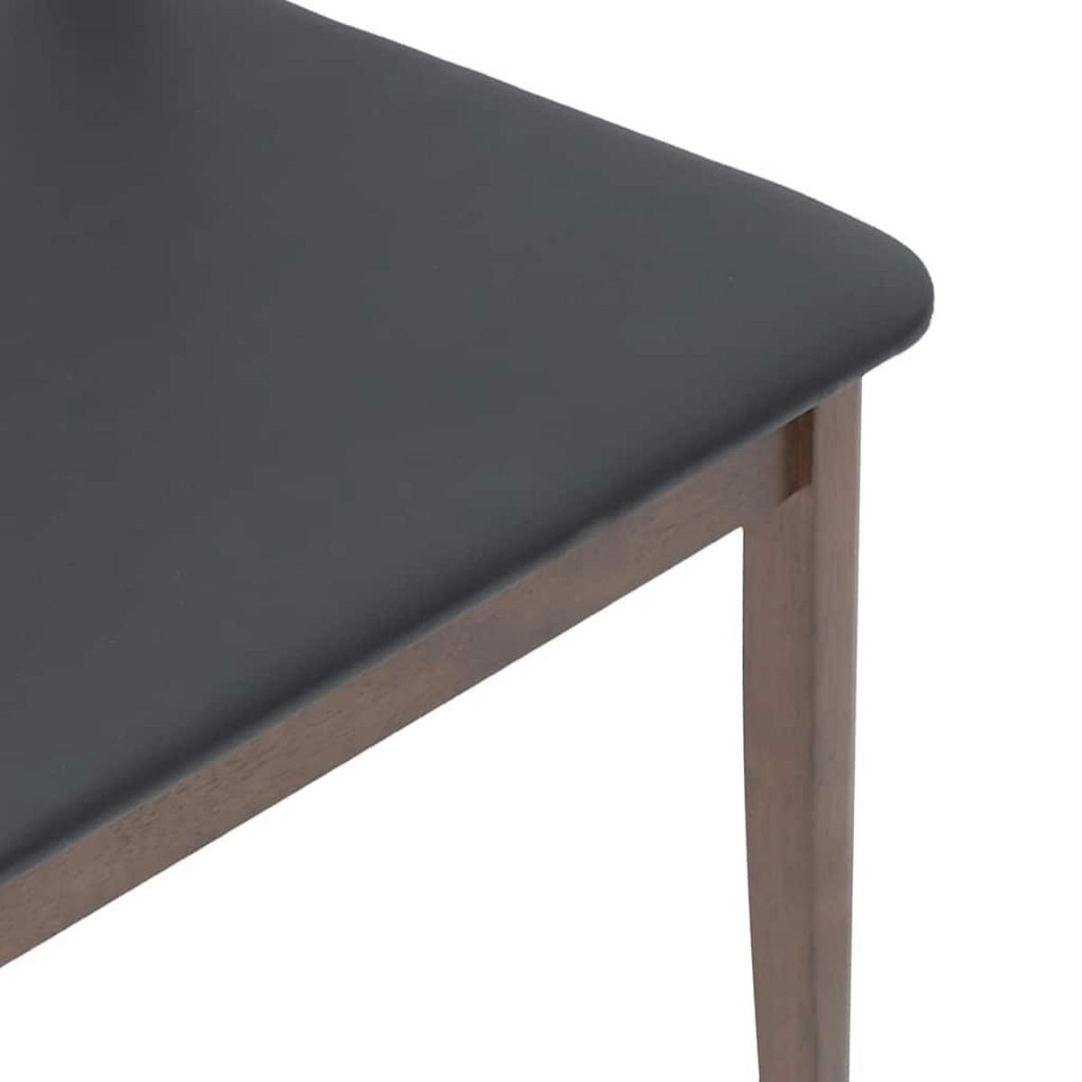 ESSZIMMERSTÜHLE mit Kissen 2 Stk. Braun Massivholz Gummibaum 48.5*49*90cm - Dunkelbraun/Schwarz, Holz (48.5/90/49cm) - ZMH