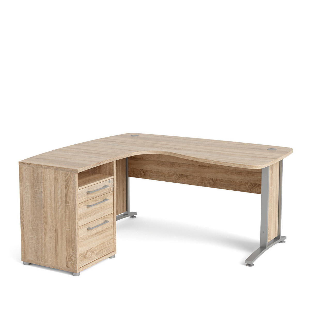 ECKSCHREIBTISCH Eiche Dekor - Eiche Wotan, Holzwerkstoff (151/159/75cm) - ebuy24