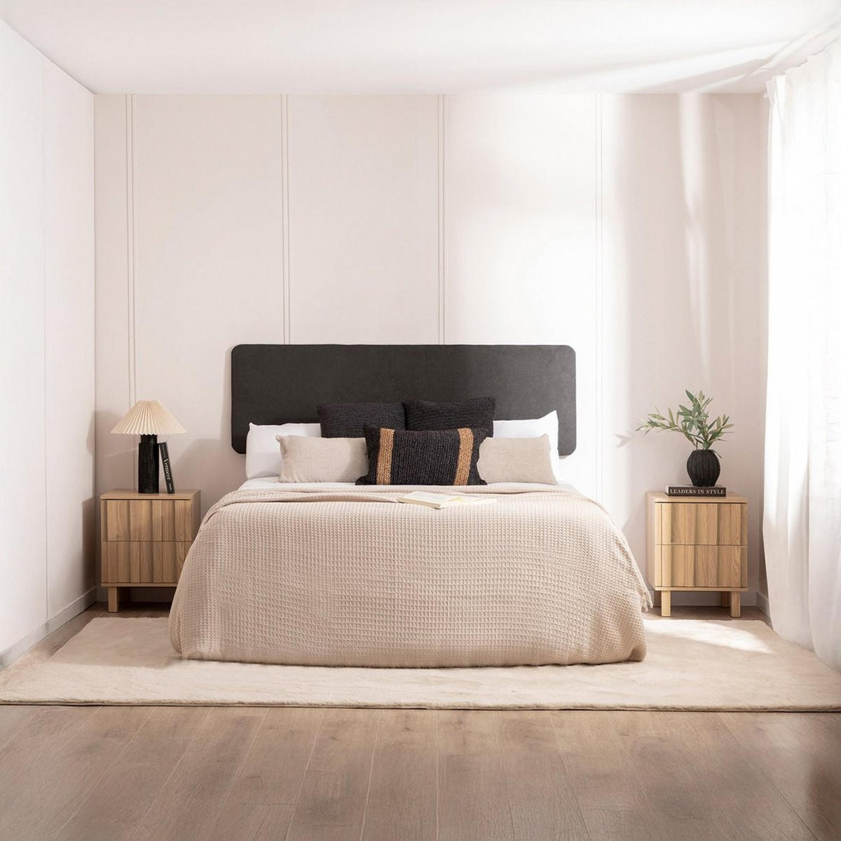 NACHTTISCH 2 SCHUBLADEN Otto Natürlich 42 cm x 54 cm - Naturfarben, Holzwerkstoff (42/54/40cm) - Klast Home