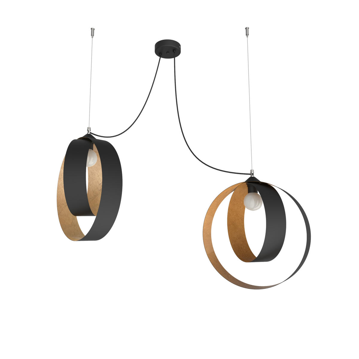 HÄNGELEUCHTE - Goldfarben, Metall (40/40/120cm) - Lumicom