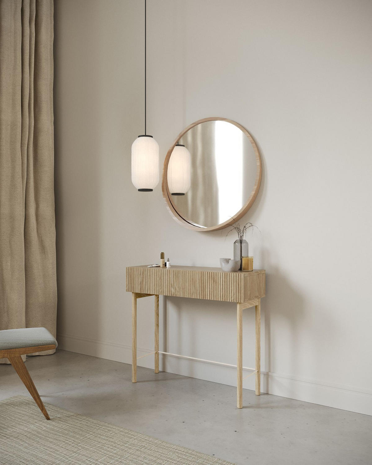 KONSOLENTISCH Nolie Eichenholzoptik 90 cm - Eichefarben, Holz/Holzwerkstoff (90/80/35.6cm) - Selsey