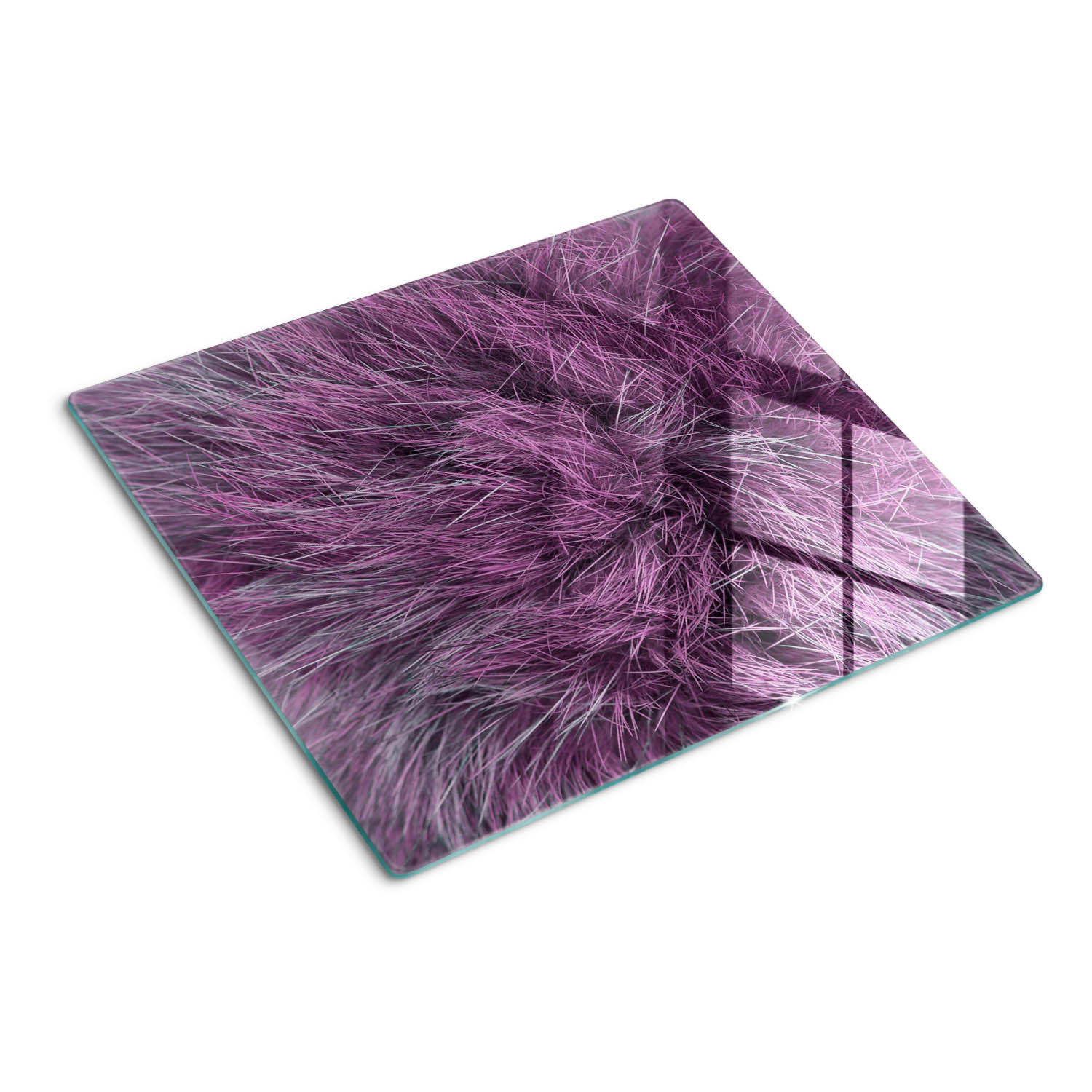 GLASPLATTE 60x52 cm Rosa Fell - Pink, Glas (60/0.4/52cm) - TULUP