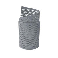 SICHTSCHUTZSTREIFEN PP Premium Gelocht 20 Prozent Streifen Fenstergrau 2,55m - Grau, Kunststoff (255/19cm) - ZAUN|ZU