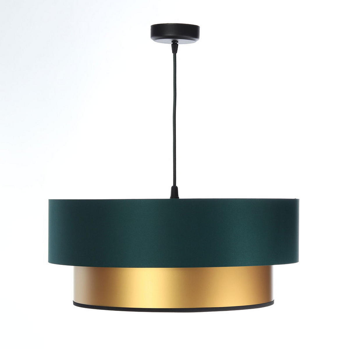 HÄNGELEUCHTE Grün 40/20 cm - Goldfarben/Grün, Kunststoff (40/1/20cm) - ONZENO