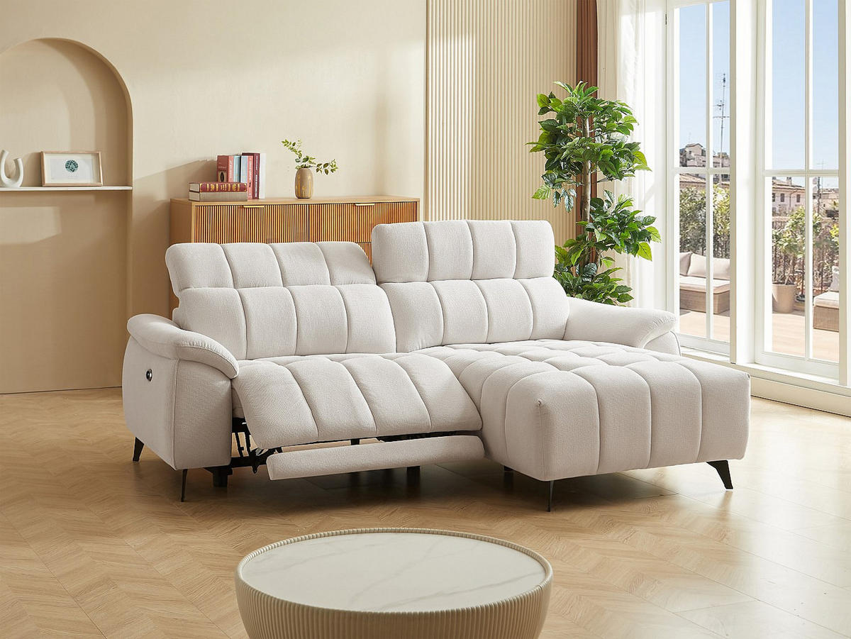 RELAXSOFA - 4 Personen-Sitzer - Stoff, Stoff - Beige - - Beige, Textil (230/79/169cm) - Vente-Unique