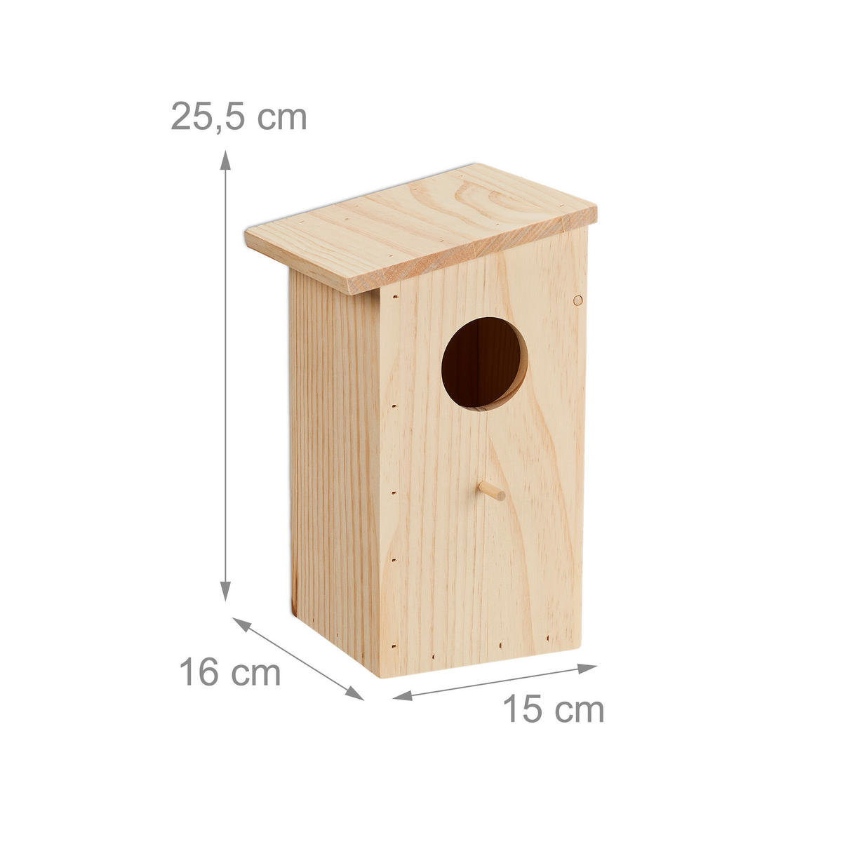 NISTKASTEN - Hellbraun, Holz (15/25.5/16cm) - Relaxdays