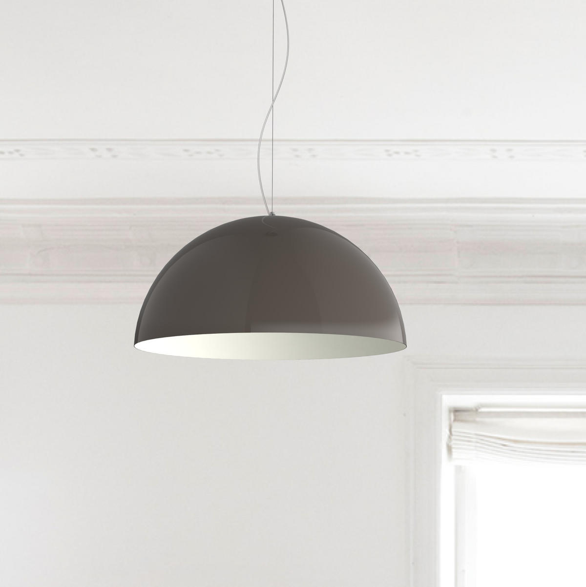 HÄNGELEUCHTE - Graubraun, Metall (60/60/30cm) - Lumicom