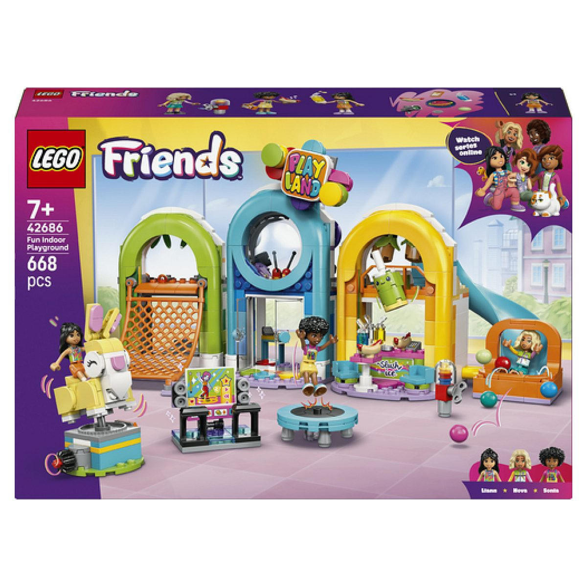 KLEMMBAUSTEINE Friends Indoor-Spielplatz - Violett, Kunststoff (26.2/7/38.2cm) - Lego