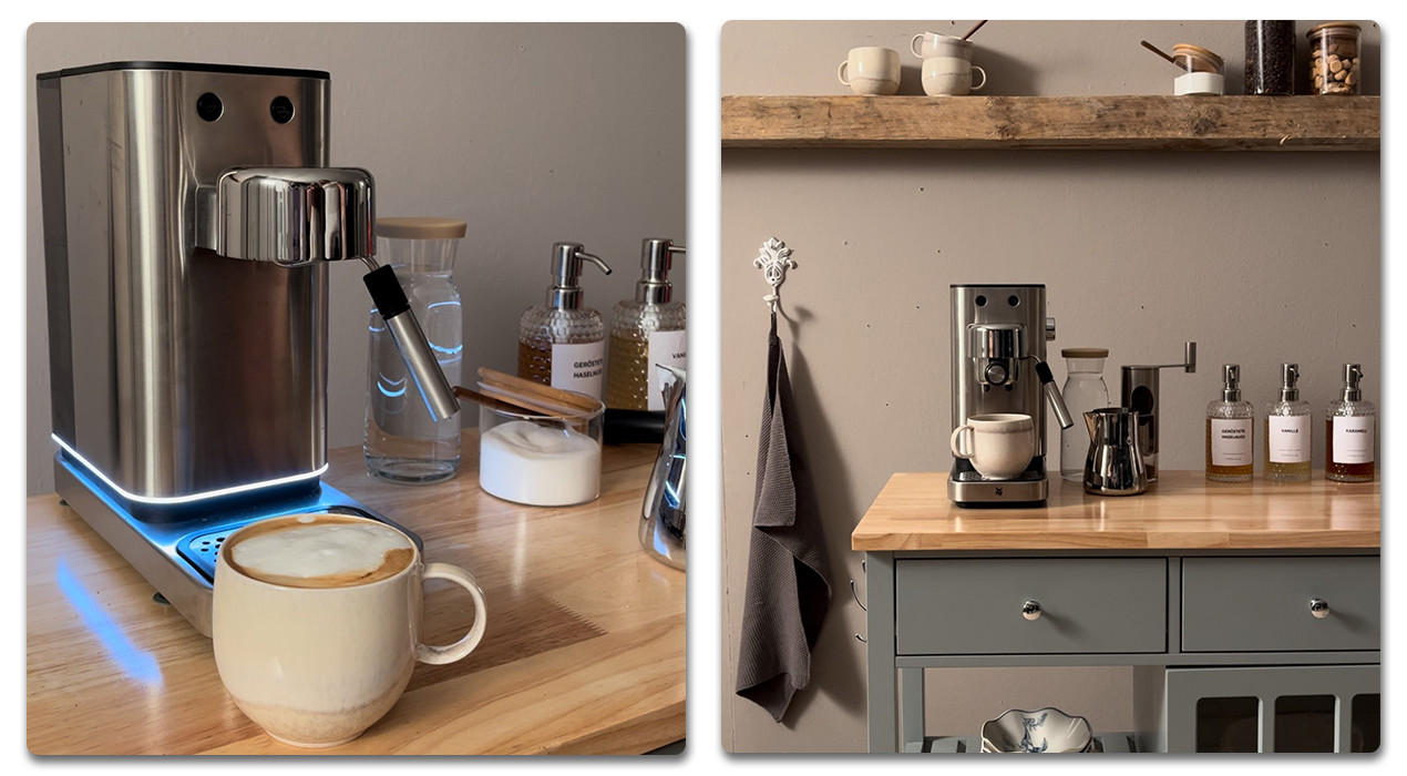 Kaffee Ecke mit Espressomaschine