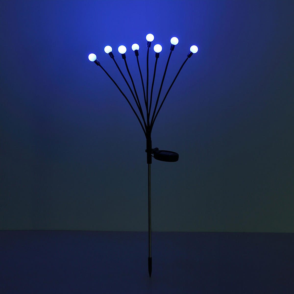 LED AUSSENLEUCHTE Edelstahl Schwarz RGB Farbwechsel - Schwarz, Metall (20/12/70cm) - Globo Lighting