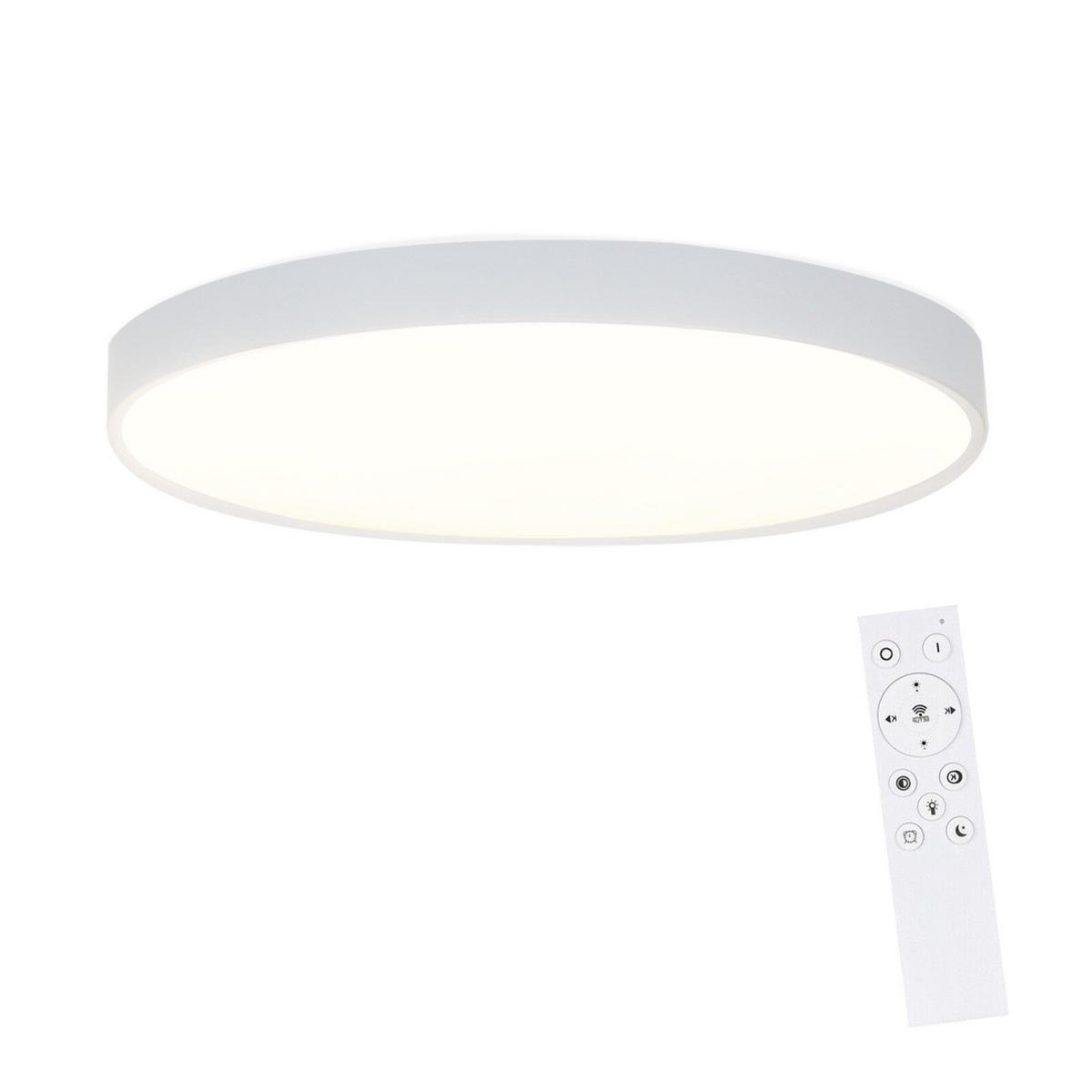 LED-DECKENLEUCHTE Ulmenbrand 37.0/6.5/37 cm - Weiß, Metall (37/37/6.5cm) - ZMH