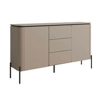 KOMODA Taupe - sivorjava, leseni material (162.6/94.3/39.5cm) - Petits-meubles