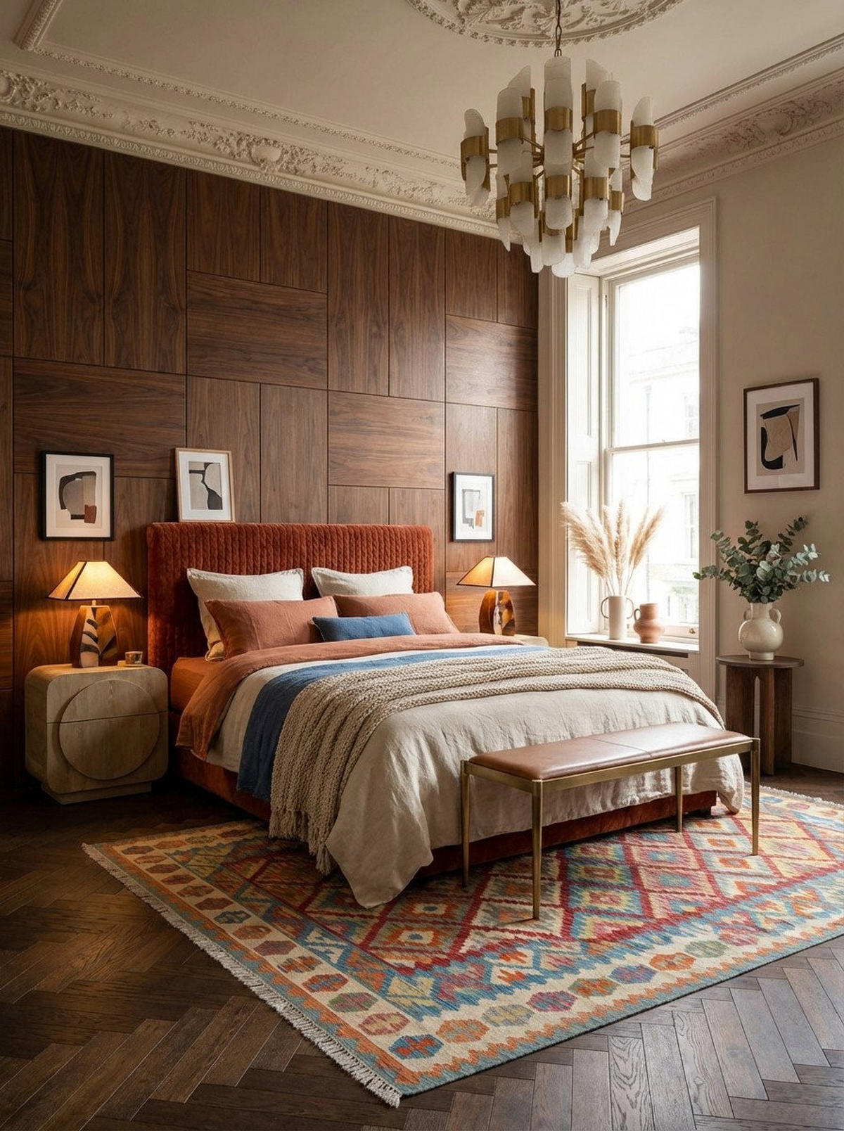 HANDWEBTEPPICH Kelim Gashgai Rot 308/253 cm Schurwolle - Rot, Textil (253/308cm) - Looma