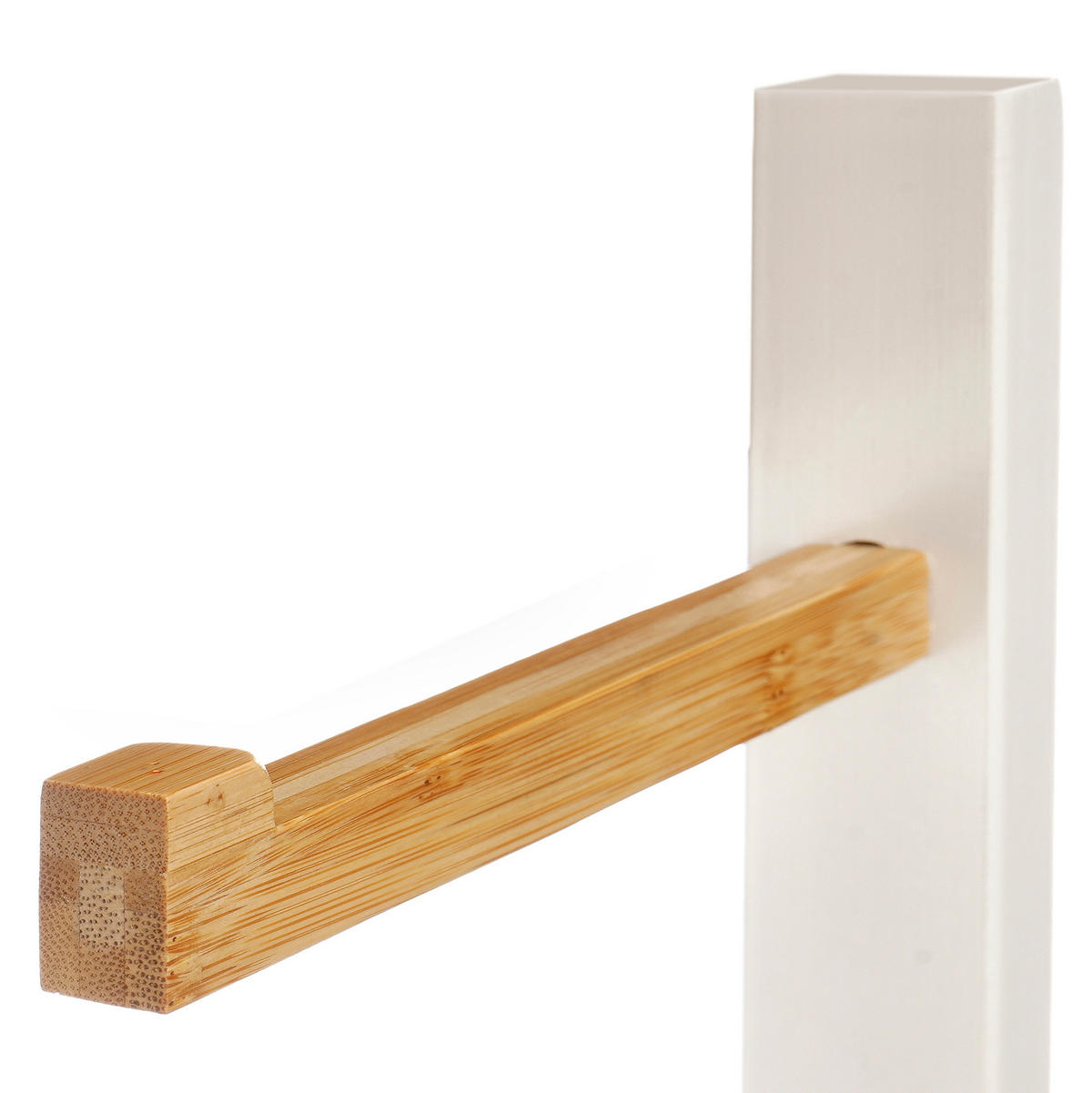 TOILETTENPAPIERSTÄNDER Clom 19/19/71 cm - Weiß, Naturmaterialien (19/71/19cm) - Berilo